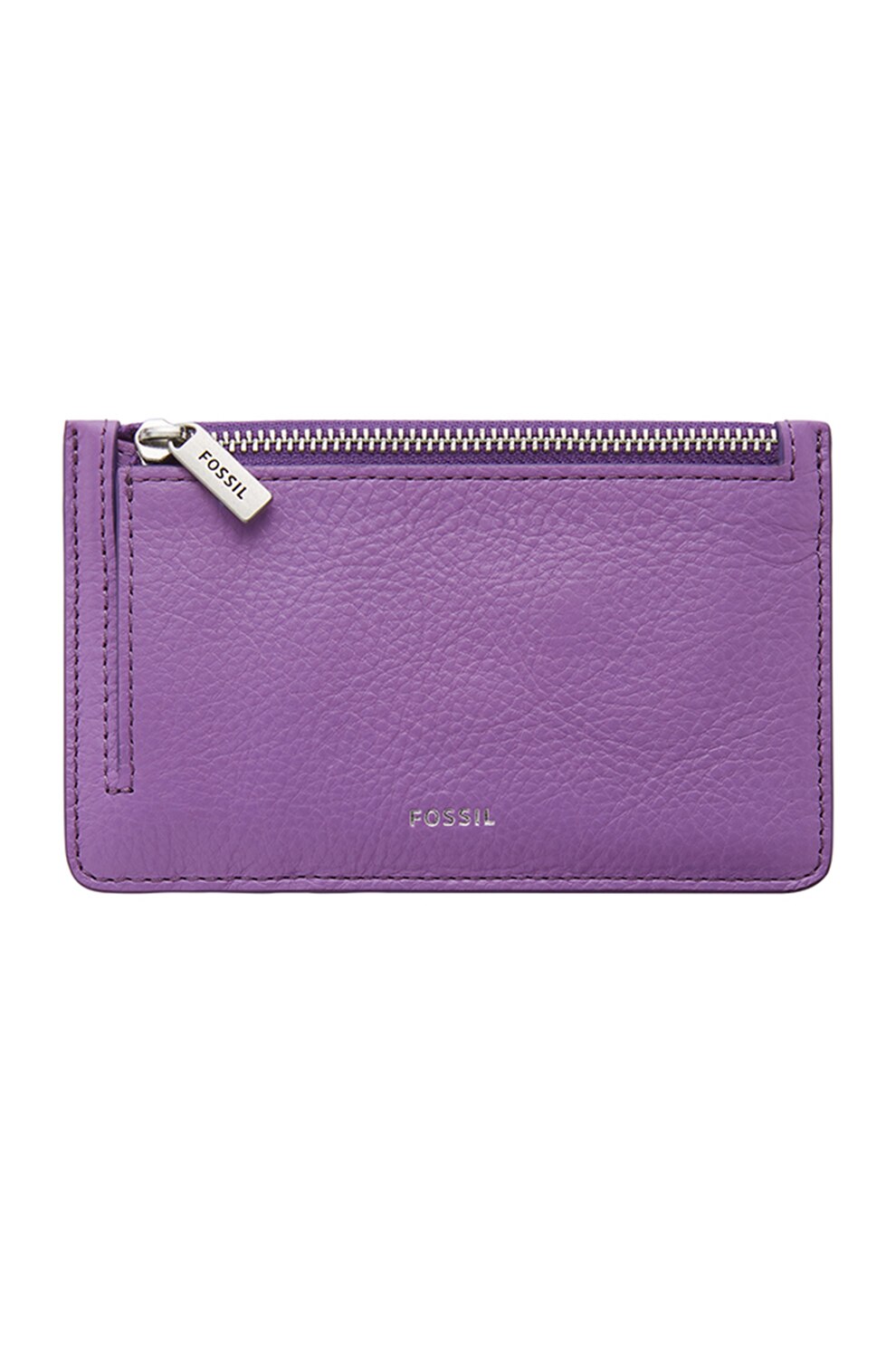 Fossil, Portofel de piele ecologica cu aspect texturat Logan, Violet